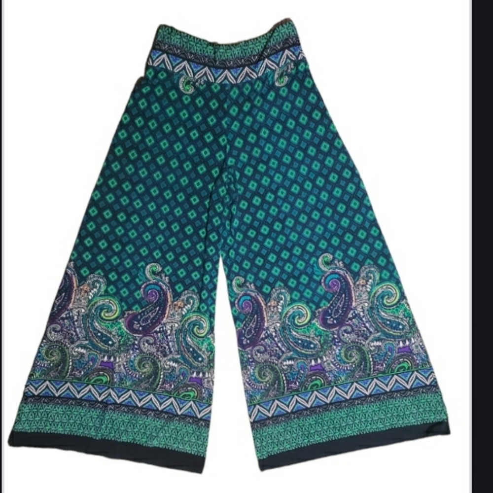 PALAZZO GREEN PANTS